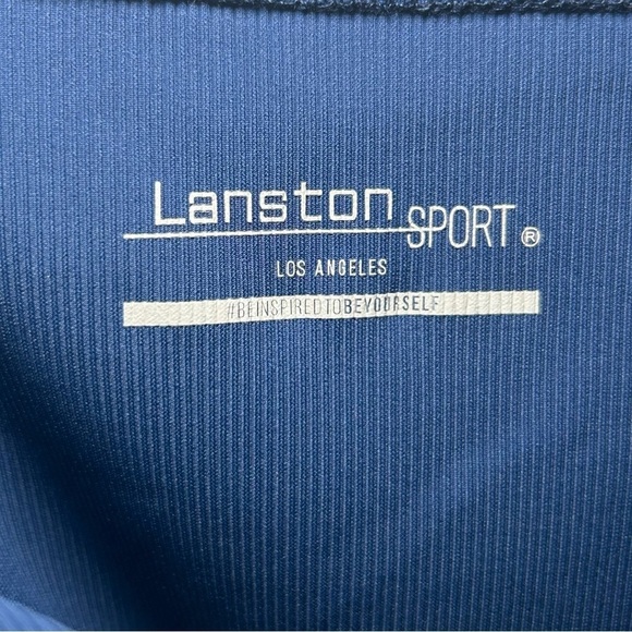 NWT LANSTON SPORT Train Cami Bra Tank- Slate Blue/ Size Small - Picture 5 of 6